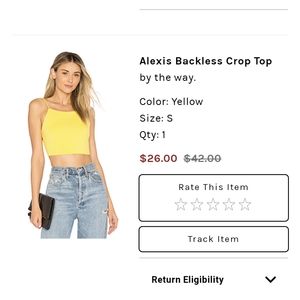 By the Way Backless Crop Top